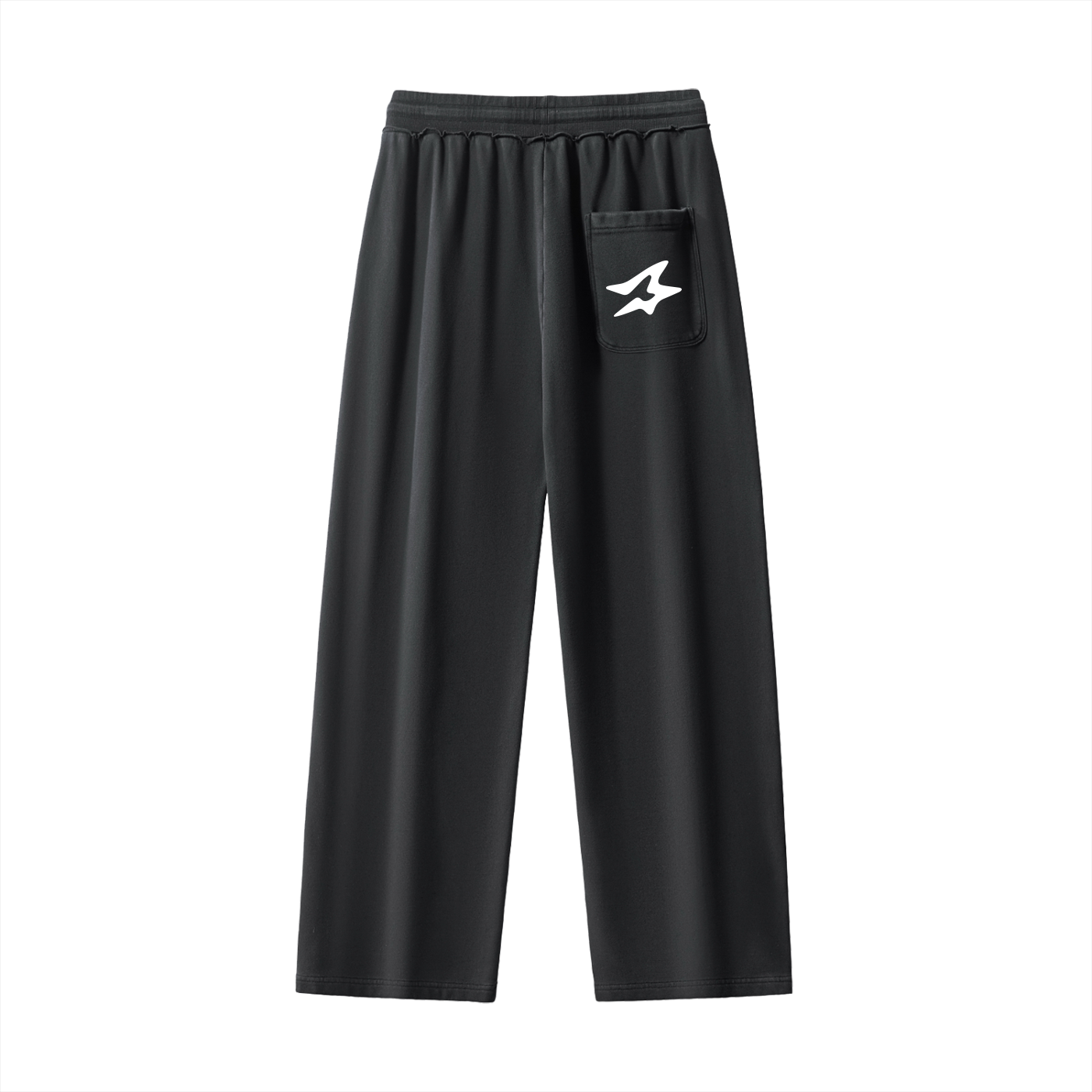 Raw-Seam Enzyme Washed Sweatpants
