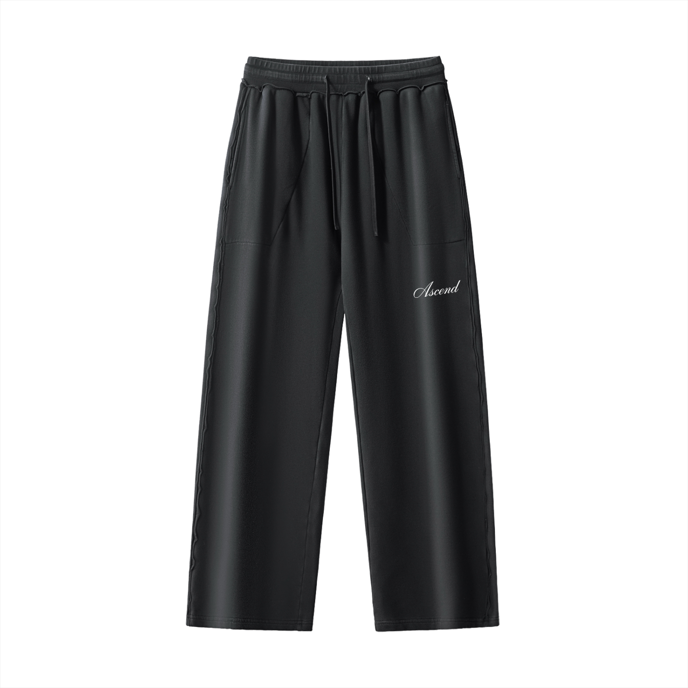 Raw-Seam Enzyme Washed Sweatpants