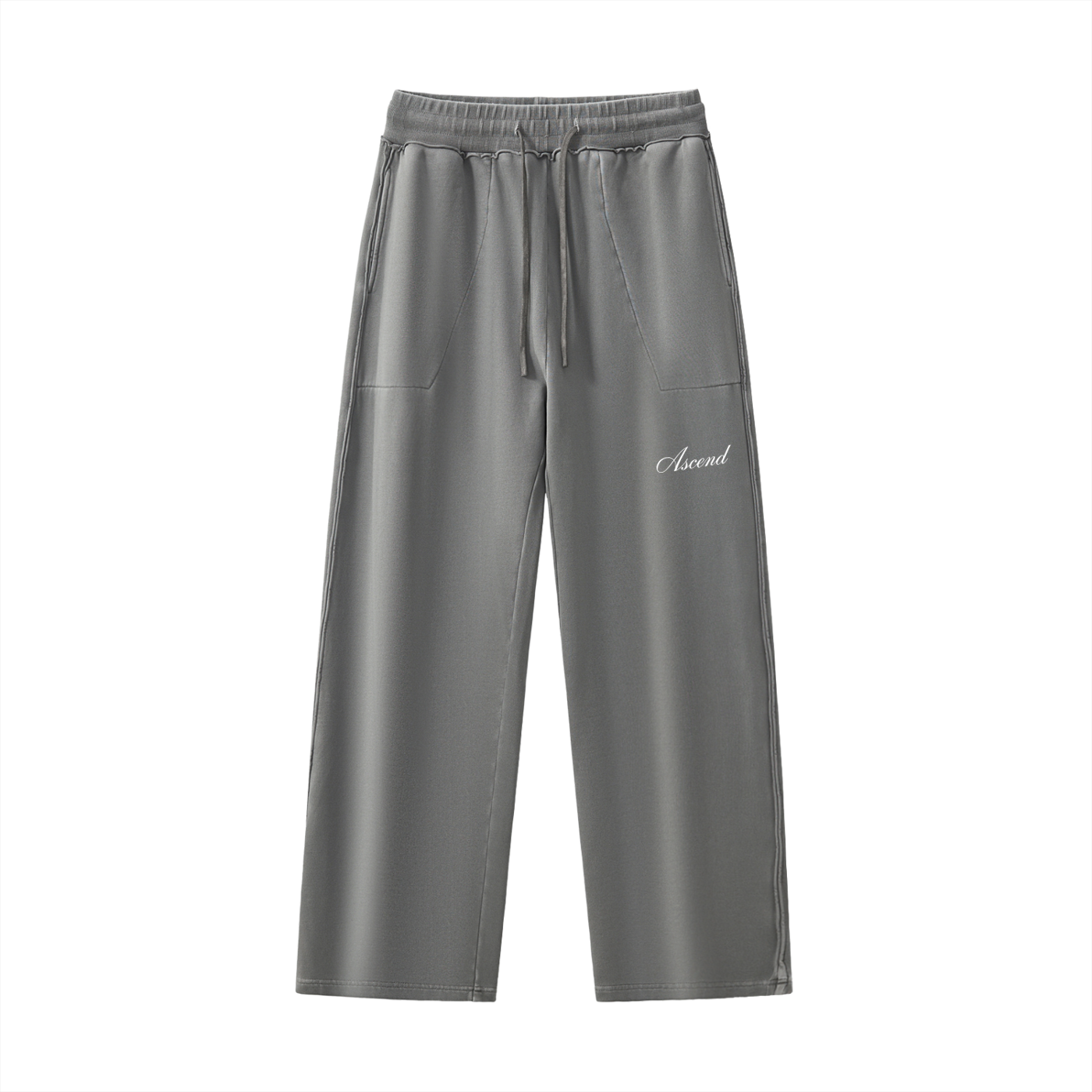 Raw-Seam Enzyme Washed Sweatpants